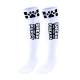 Hohe Socken Puppy Tube Weiß-Schwarz