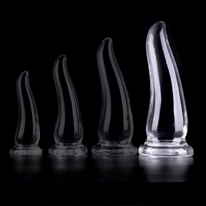 ClearlyHorny OX Horn Jelley Butt Plug XL WHITE