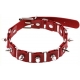 Collar Punk Piks Rojo