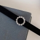 Gargantilla Diamond Circle Black