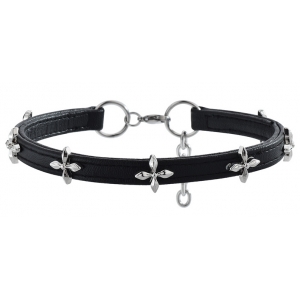 Joy Jewels Feines Halsband Cross Flow Schwarz