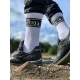 Sporty Addiction white socks with black trim