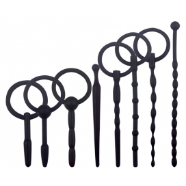 Set of 8 silicone urethral stems