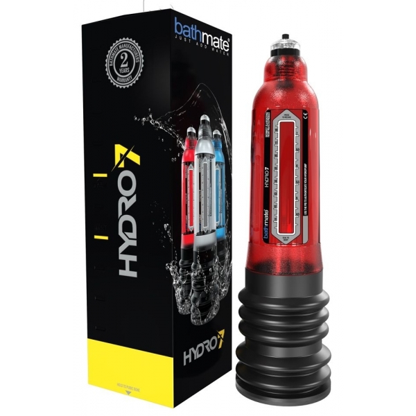 Bomba para el pene Hydro7 Red