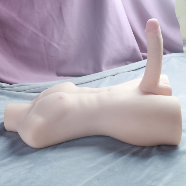 Masturbator Bust met Gelede Penis Grote Torso Sex 16cm 