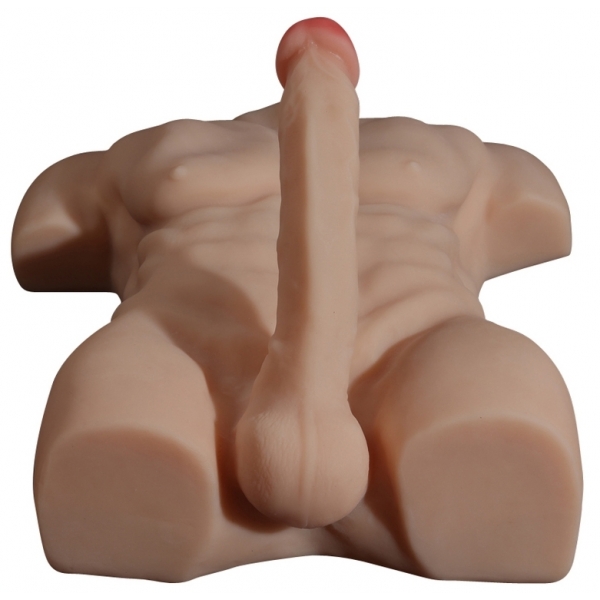 Masturbator Articulated Bust and Penis Torso Man Sex 20cm