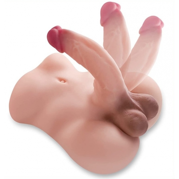 Masturbator Gesäß mit Gliederpenis Hübscher Dandy Sex 18cm