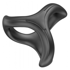 Whirlwind Silicone Cock Ring BLACK