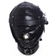 Blindfolded Hood With Mouth Hole - Matte BLACK