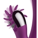 Vibro Rabbit Doble Giratorio 10 x 3,5cm Morado