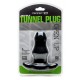 Double Tunnel Plug Black Large12 x 7 cm