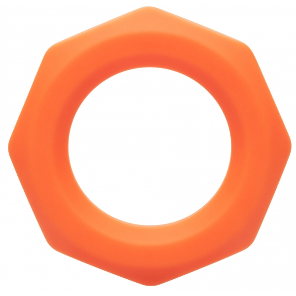 Cockring Silicona Sexagon Alpha 37mm Naranja