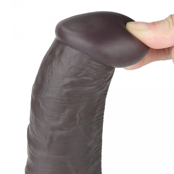 Dildo Vibratório Big Rotacock 24 x 5cm Castanho