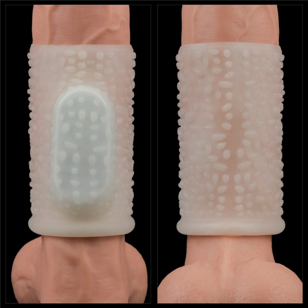 Knights Ring Drip Vibrerende Penis Sleeve 10cm