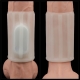 Knights Ring Ridge Vibrating Penis Sleeve 10cm