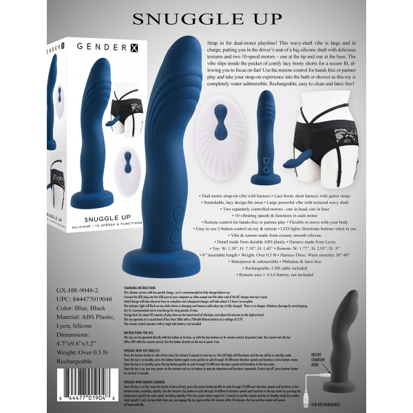 Dildo de Correia Vibratória Aconchegado 16 x 3,5cm