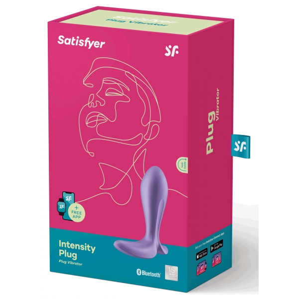 Plug verbunden Intensity Plug Satisfyer 7 x 2.5cm Mauve