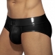 Neon Shiny Brief Black