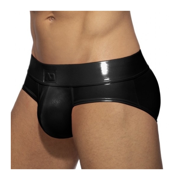 Neon Shiny Brief Black