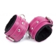 Wrist cuffs Furcuffs Black-Pink
