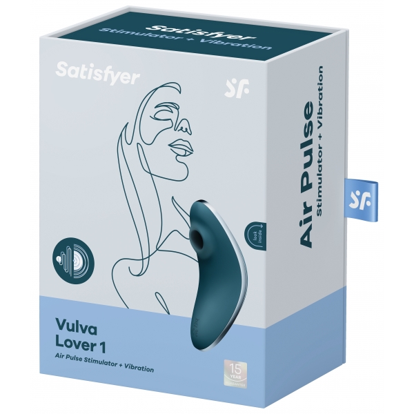 Stimulateur de clitoris Vulva Lover 1 Satisfyer Bleu