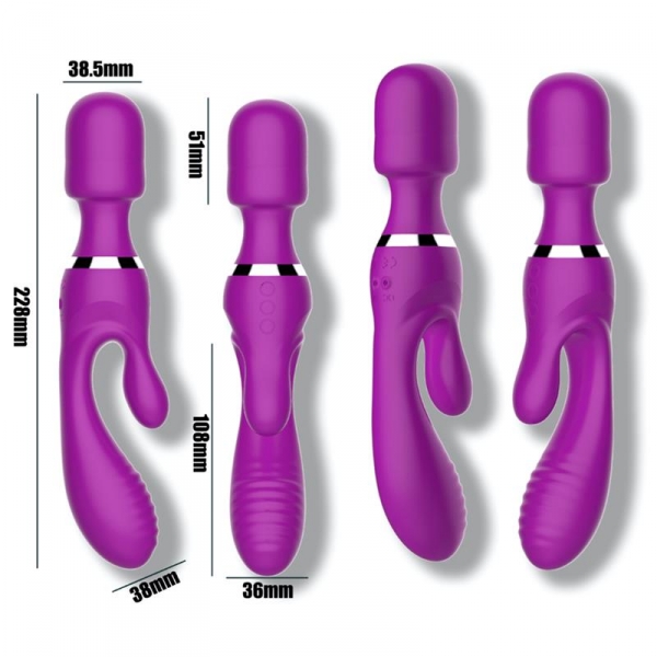 Vibro und Wand Fifteen Action Violet