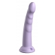 Dildo de Silicone Slim Seven 18 x 3,6cm Roxo