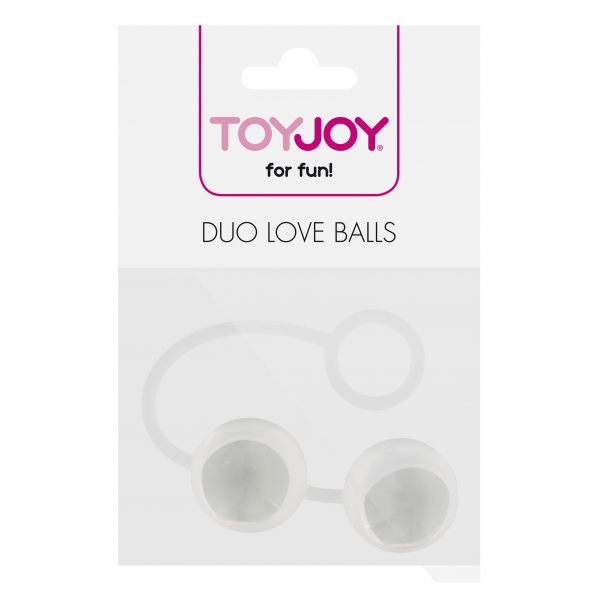 Glass Geisha Balls Duo Love 2.6cm Clear