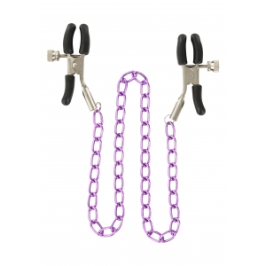  Nipple Chain Purple nipple clamps