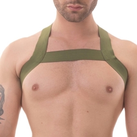 Matt Pop Khaki elastic harness