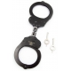 Mister B Cuff Double Lock, With Hoop Black