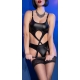 Body with suspenders Almada Black