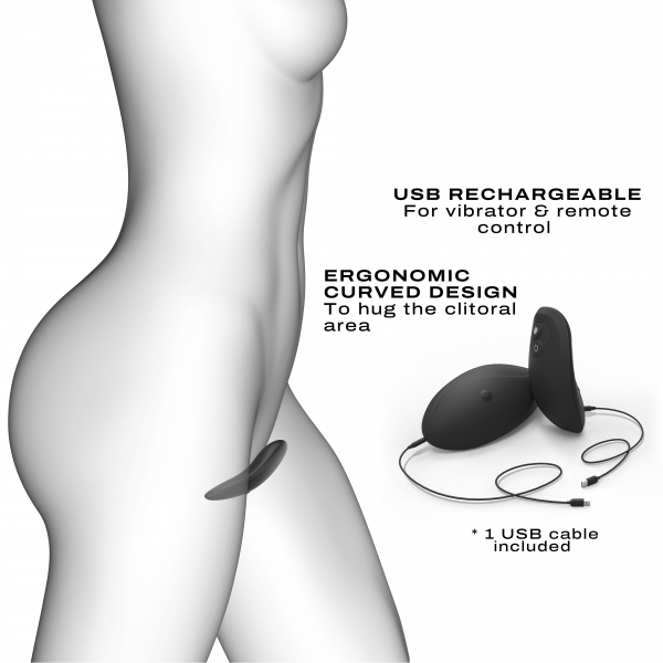 Calcinhas de controlo remoto de vibração Discreta Vibe 10