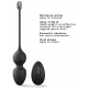 Vibrating egg Love Balls Dorcel 9 x 3.5cm Black