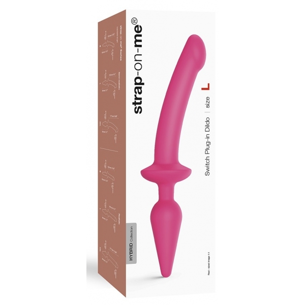 Plug Dildo SWITCH Strap-On-Me XXL 18 x 4cm Pink