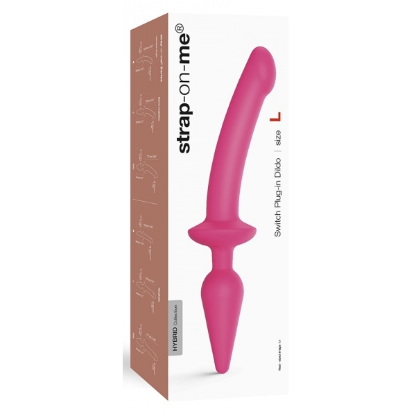 Plug Dildo Switch Strap-On-Me L 16 x 3,4 cm Rosa