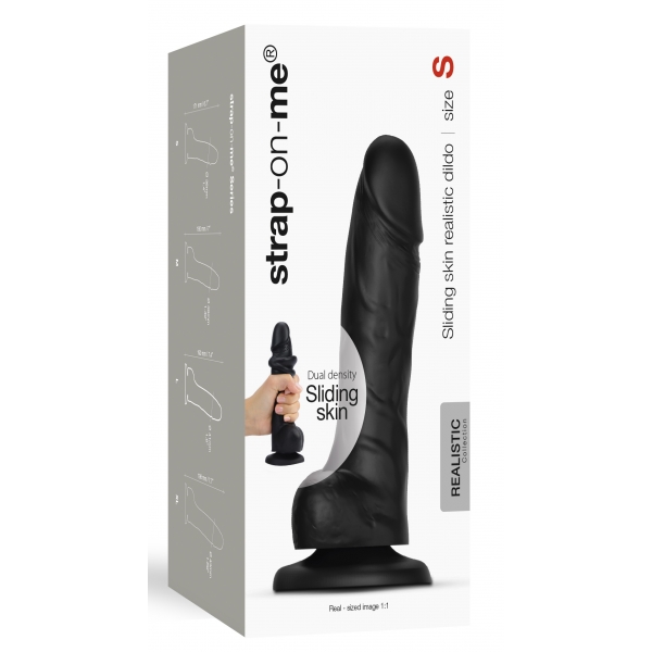 Dildo Sliding Skin Strap-On-Me S 13 x 3.7cm Schwarz