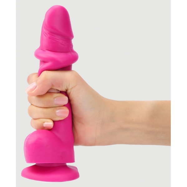 Dildo Deslizante de pele S 13 x 3,7cm Pink