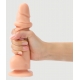 Dildo M 14 x 3,6cm com cinta de pele deslizante realista