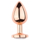 Tapón Bijou anal PinkyGold S 6,5 x 2,7cm Bijou transparente