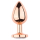 Tapón Bijou anal PinkyGold L 8,5 x 4cm Bijou transparente