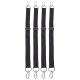 Set of 4 adjustable bands with carabiners 1 meter