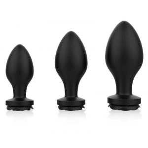 MyPlayToys Confezione da 3 tappi per gioielli in silicone nero Rosa