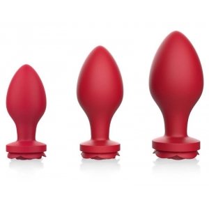 MyPlayToys Conjunto de 3 Rosas Rosa Tampões de jóias