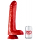 ANGRYDICK 28 x 6,3 cm Rosso