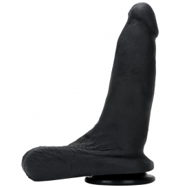 DarkSil Double Color Silicone Large Dildo -01 BLACK
