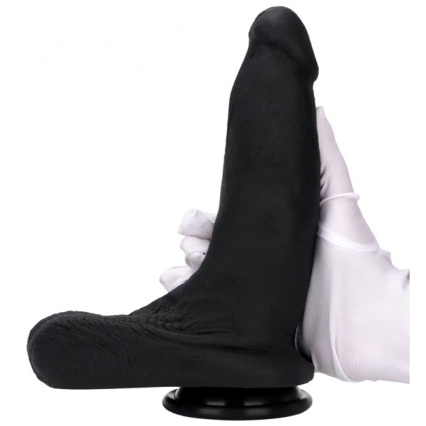 Double Color Silicone Large Dildo -01 BLACK