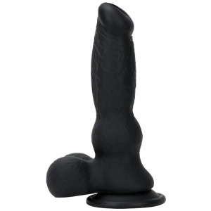 DarkSil Double Color Silicone Large Dildo -03 BLACK