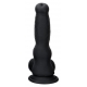 Double Color Silicone Large Dildo -03 BLACK