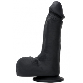 DarkSil Double Color Silicone Large Dildo -04 BLACK